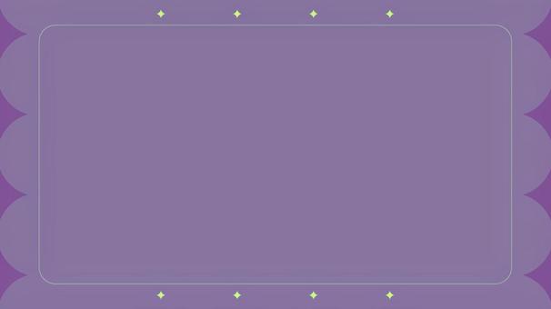 紫スカラップ装飾フレーム ファンシー,背景,フレーム,ダイヤ,オシャレ,かわいい,シンプル,シック,魔法,枠のイラスト素材