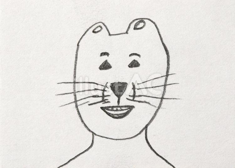 笑う動物 動物,生き物,髭のイラスト素材