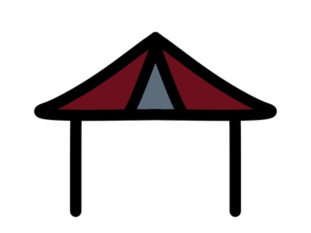 シンプルなテント