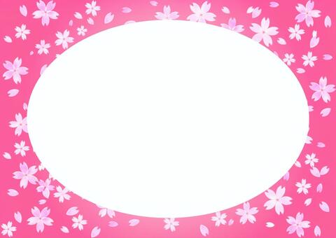 淡い水彩タッチの桜模様のフレームピンク, JPG and PNG 淡い水彩タッチの桜模様のフレームピンク, पानी के रंग की तरह, वसंत, , JPG and PNG
