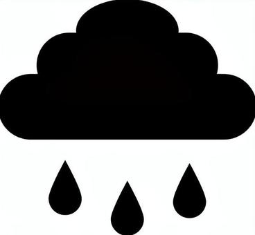 にわか雨のアイコン にわか雨,小雨,雨,少ない,雲,一時的,気象,天気,天気予報,アイコンのイラスト素材