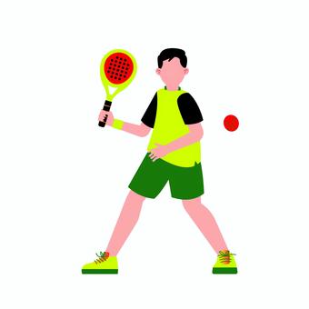 テニス 021 テニス,テニス選手,スポーツ,ラケット,ボール,男性,運動,スイング,試合,プレーヤーのイラスト素材