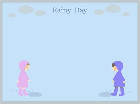 Rain frame men and women, , JPG, PNG and AI