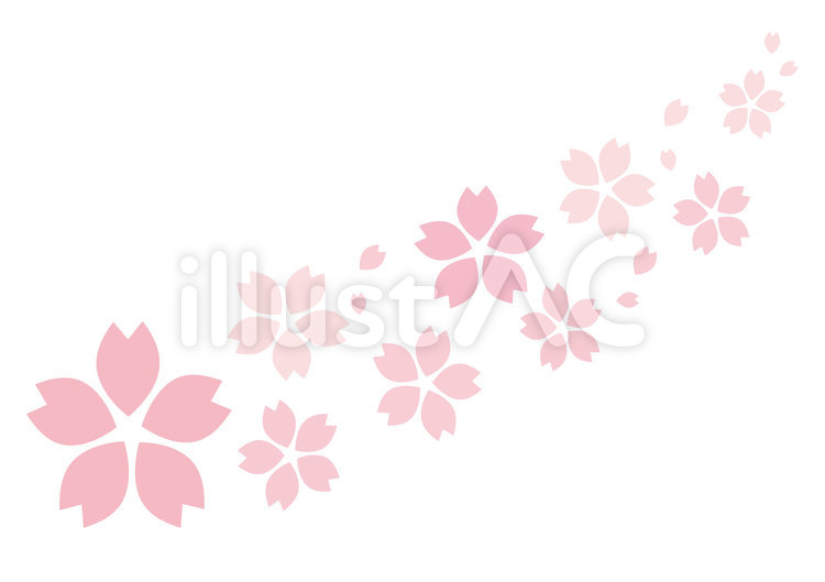 2017春の素材122 桜,フレーム,春のイラスト素材