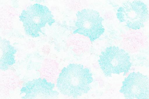 Arrangement of blue gerbera drawn by pointillism, JPG Arrangement of blue gerbera drawn by pointillism, flower, bouquet, beautiful, JPG