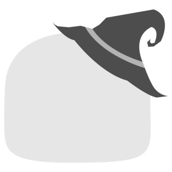 Halloween witch frame ①, JPG, PNG and EPS Halloween witch frame ①, tiny, white back, simple, JPG, PNG and EPS