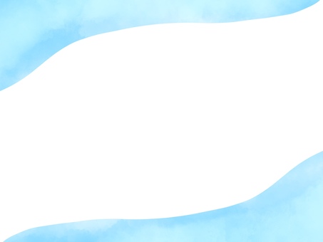 水彩の上下背景素材：水色 背景,フレーム,水彩,飾り枠,囲み枠,装飾,見出し,タイトル,上下,枠のイラスト素材