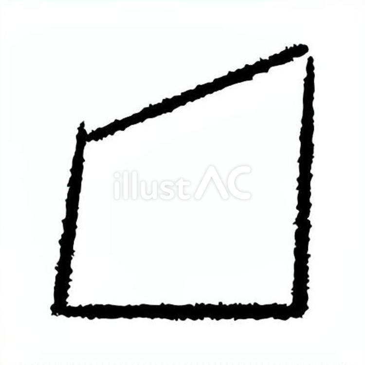 手描きのカクカクの吹き出し91 吹き出し,フレーム,見出しのイラスト素材