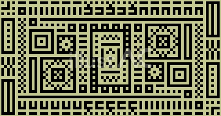 レトロゲームのような色合いの機械的な模様 レトロゲーム風,幾何学模様,機械的のイラスト素材