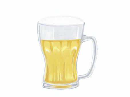 Illustration, beer, draft beer, a mug, 