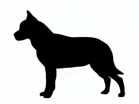 犬。。 犬,吠える,ペット,鳴く,シルエット,動物のイラスト素材