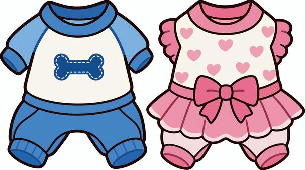 犬_洋服 犬,洋服,ペット,ドッグウェア,かわいい,ペット用品,犬用品,犬服,小物,動物のイラスト素材