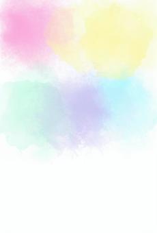 パステルカラーの水彩画ハガキ・背景 パステルカラーの水彩画ハガキ・背景 パステルカラー,ハガキ,ポストカード,背景,水彩画,カラフル,絵の具,ぼかし,まだらのイラスト素材
