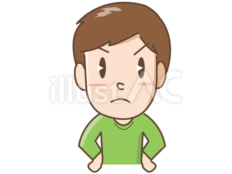 人物　怒る　男性　腹が立つ 人物,怒る,男性のイラスト素材