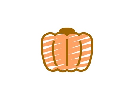 Painted pumpkin orange, , JPG and PNG