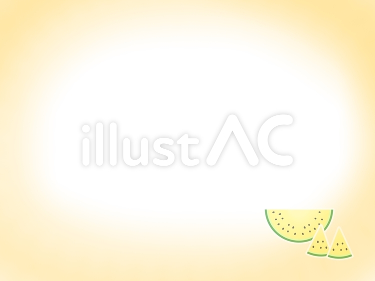 黄色いスイカの便箋 スイカ,果物,野菜のイラスト素材