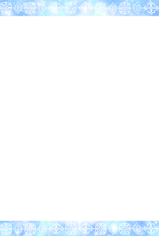 美しいアイヌ模様のフレーム　縦の雪柄背景 アイヌ,文様,フレーム,枠,文化,伝統,民族,刺繍,魔除け,シクのイラスト素材