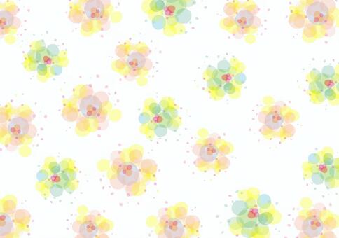 お花畑の背景 誕生日カード,背景イラスト,披露宴,挙式,メッセージカード,ウェディング,バースデーカード,結婚式,白背景,花柄のイラスト素材