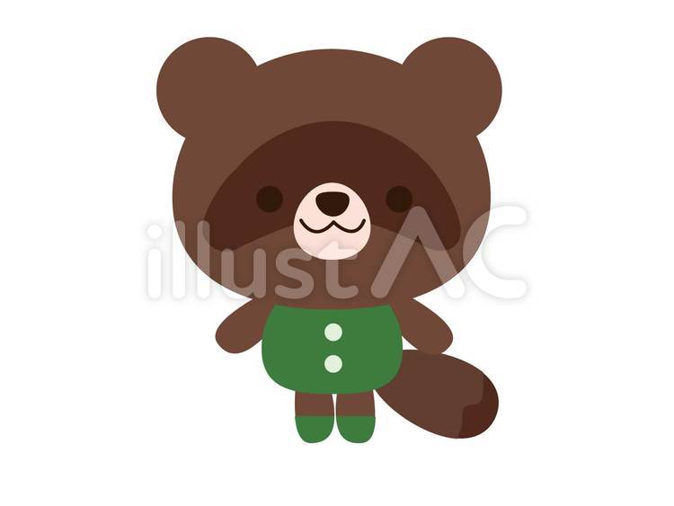 たぬき たぬき,動物,かわいいのイラスト素材