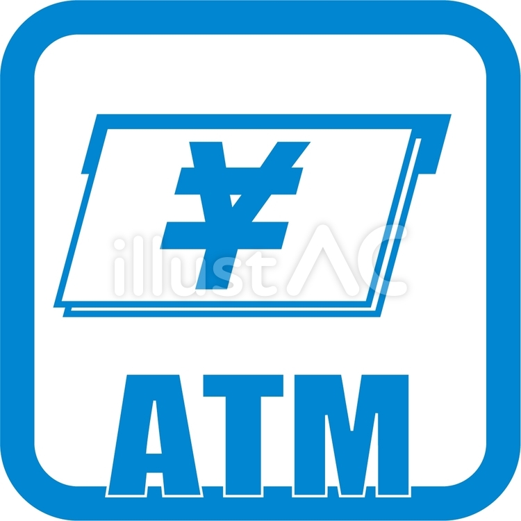 ATM ビジネス,ピクト,ピクトグラムのイラスト素材