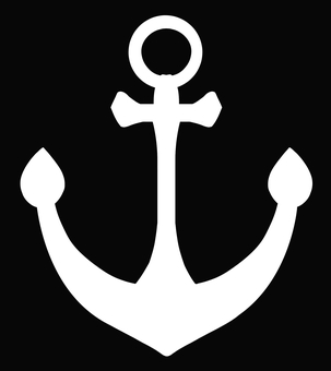 いかり・錨・碇・シルエット マーク,アンカー,いかり,シルエット,アイコン,錨,碇,固定具,船舶道具,道具のイラスト素材
