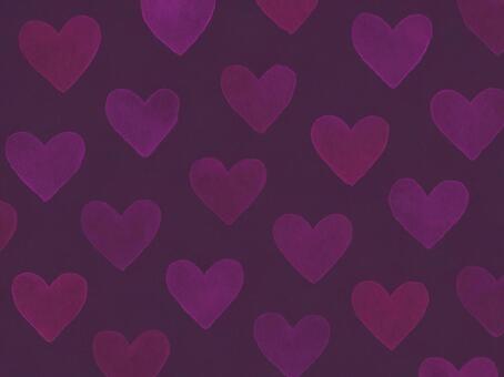 229.背景 ハート,ハート柄,パターン,テクスチャ,背景,壁紙,手描き,アナログ風,ピンク,紫のイラスト素材