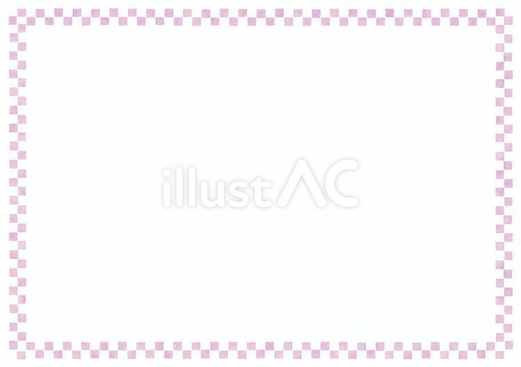 水彩風フレーム4 水彩,フレーム,シンプルのイラスト素材