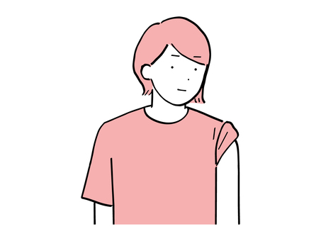 注射のために片腕を出している若い女性 腕,女性,女,人物,人,笑顔,20代,30代,腕まくり,若者のイラスト素材