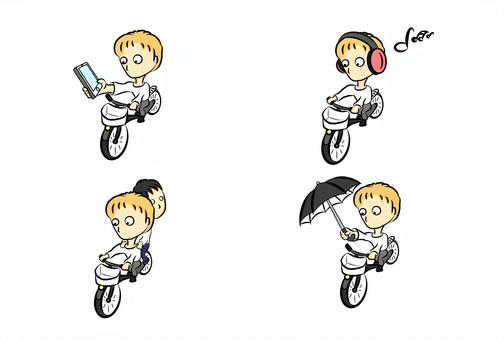 Bike rule violation set, JPG Bike rule violation set, साइकिल, चक्र, स्मार्टफोन प्रतिबंध, JPG