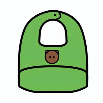 食事用エプロン ベビー用品,育児,生活,エプロン,緑のイラスト素材