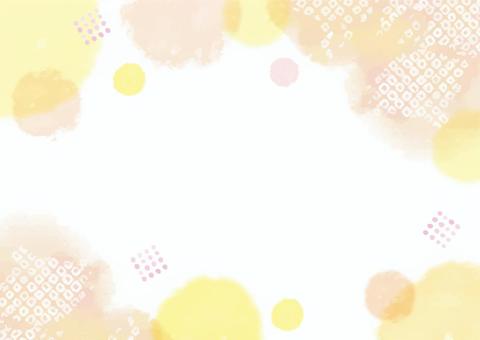 円のフレーム19 円,丸,フレーム,背景,水彩,和風,和柄,日本風,伝統,着物柄のイラスト素材