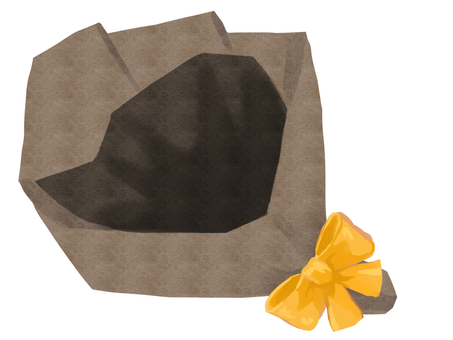 花束用　ラッピング　包装紙 包装紙,ラッピング,フラワーギフト,紙,花束,リボン,プレゼント,花屋,かわいい,ギフトのイラスト素材