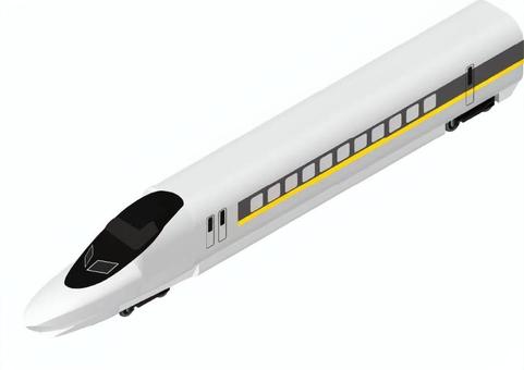 新幹線700系ひかりレールスター(3D) 新幹線,700系,電車,乗り物,鉄道,交通,列車,車両,jr西日本,山陽新幹線のイラスト素材