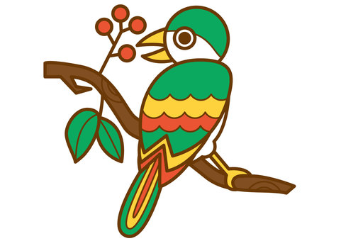 Bird 4c, birdie, bird, branch, JPG, PNG and AI