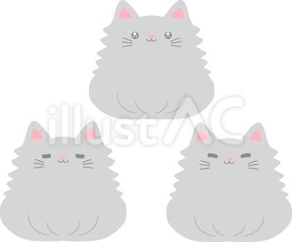 シンプル猫さん表情セット