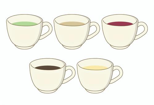 Illustration, tea cup, tea, herb tea, 