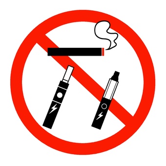 禁煙マーク(紙・電子･加熱式タバコ) 禁煙,マーク,紙たばこ,電子たばこ,喫煙,煙草,禁止,抑止,受動喫煙,注意喚起のイラスト素材