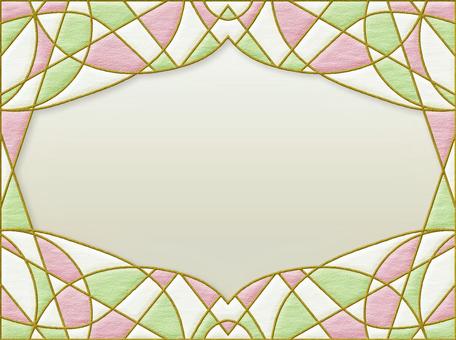 Retro frame spring color art deco mosaic, warna pastel, geometri, a pola, JPG and PNG