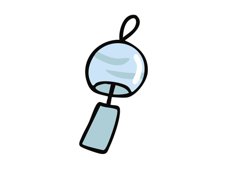 Illustration, wind chimes, summer, it's cool, 