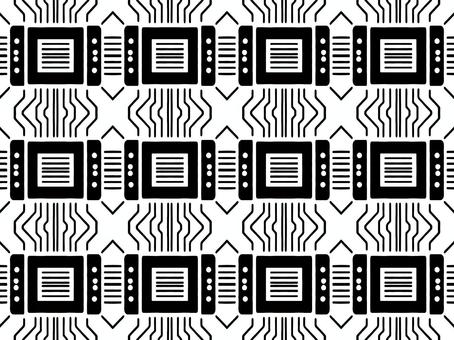 電子基板風のシームレスな壁紙素材 基板,電子,回路図,シームレス,連続,パターン,画像,グラフィック,デザイン,背景のイラスト素材
