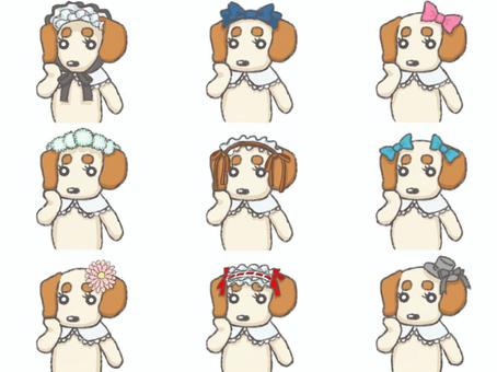 わんこのヘアアクセコレクション