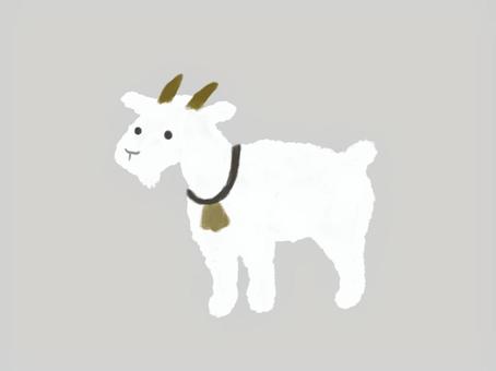 Illustration, goat, animal, bovine family, 