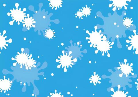 ポップな青色のペンキの飛沫の模様 ペンキ,飛沫,液だまり,シームレス,ポップ,青色,背景のイラスト素材