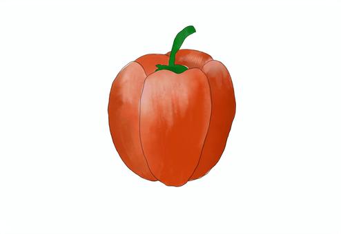 パプリカ 野菜,パプリカ,イラスト,水彩,イタリア,夏野菜のイラスト素材