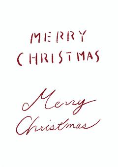 手描きMerry Christmas文字 merrychristmas,メリークリスマス,クリスマス,ロゴ,手描き文字,手書き,英字,カリグラフィー,筆記体,シンプルのイラスト素材