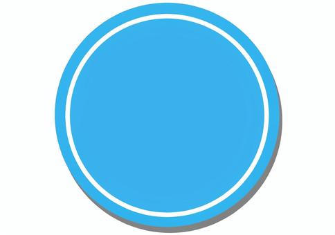 青い円 ロゴ,マーク,フレーム,アイコン,円,シンプル,チラシ,バナー,バナー素材,動画素材のイラスト素材