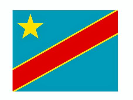 コンゴ民主共和国 コンゴ民主共和国,国旗,掲揚,軍旗,弔旗,イラストのイラスト素材