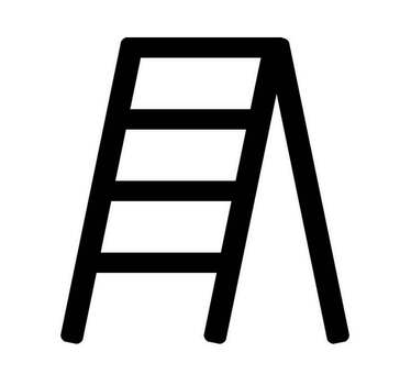 脚立アイコン 脚立,はしご,上る,高所,作業,diy,本屋,棚,大工,日曜大工のイラスト素材