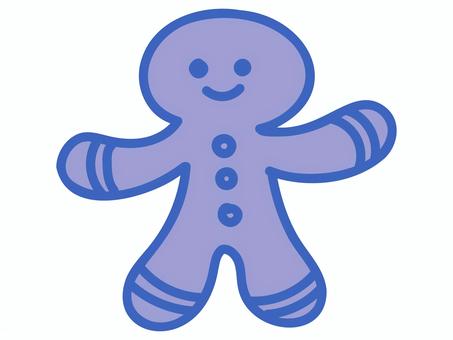 笑顔のジンジャークッキー ジンジャーマン,ジンジャークッキー,クリスマス,クッキー,キャラクター,冬,子供向け,笑顔,かわいい,シンプルのイラスト素材