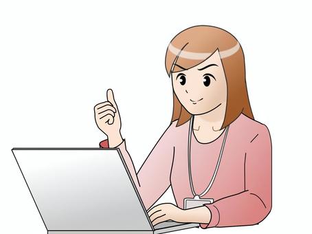 비즈니스 우먼과 PC, JPG 및 PNG 비즈니스 우먼과 PC, 비즈니스 우먼, pc, 운영, JPG 및 PNG